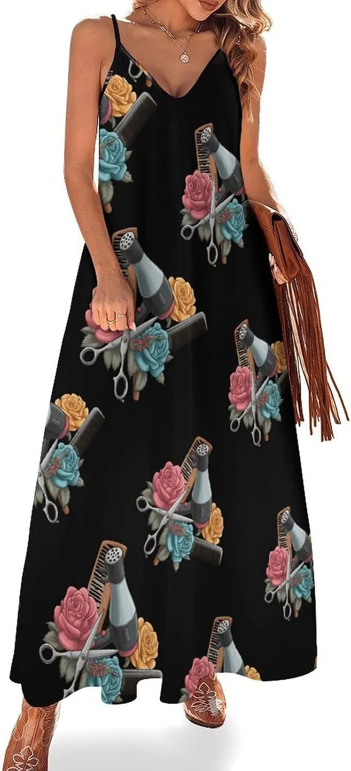 Женское пляжное платье макси на бретелях Halter, Style
