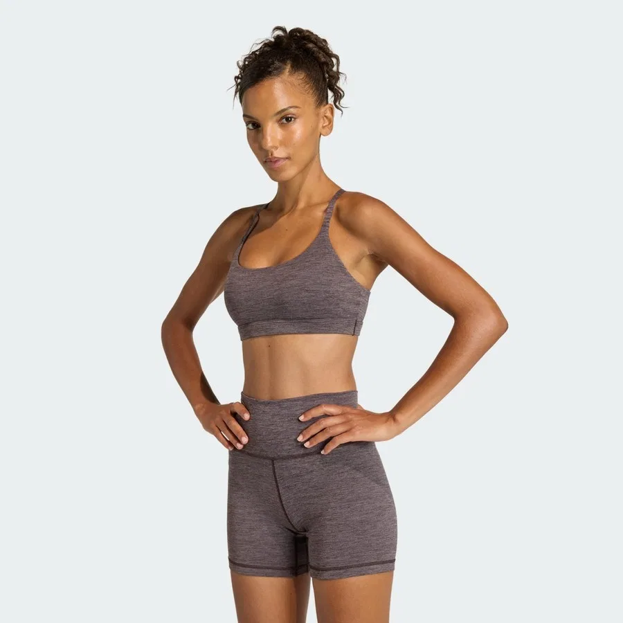 Спортивный бюстгальтер с легкой поддержкой All Me Light Support Bra adidas, Белый