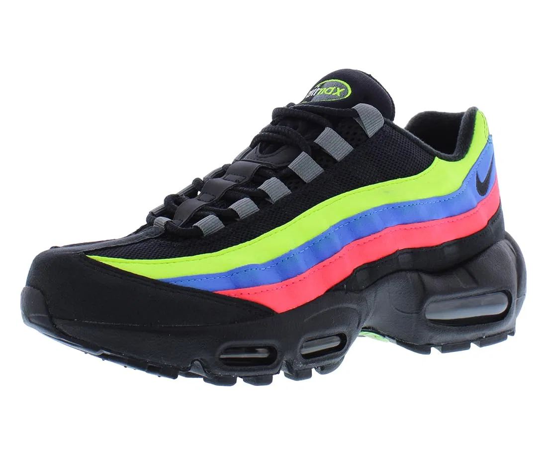Детские кроссовки для мальчиков Nike Air Max 95, Black Volt Blue Crystal