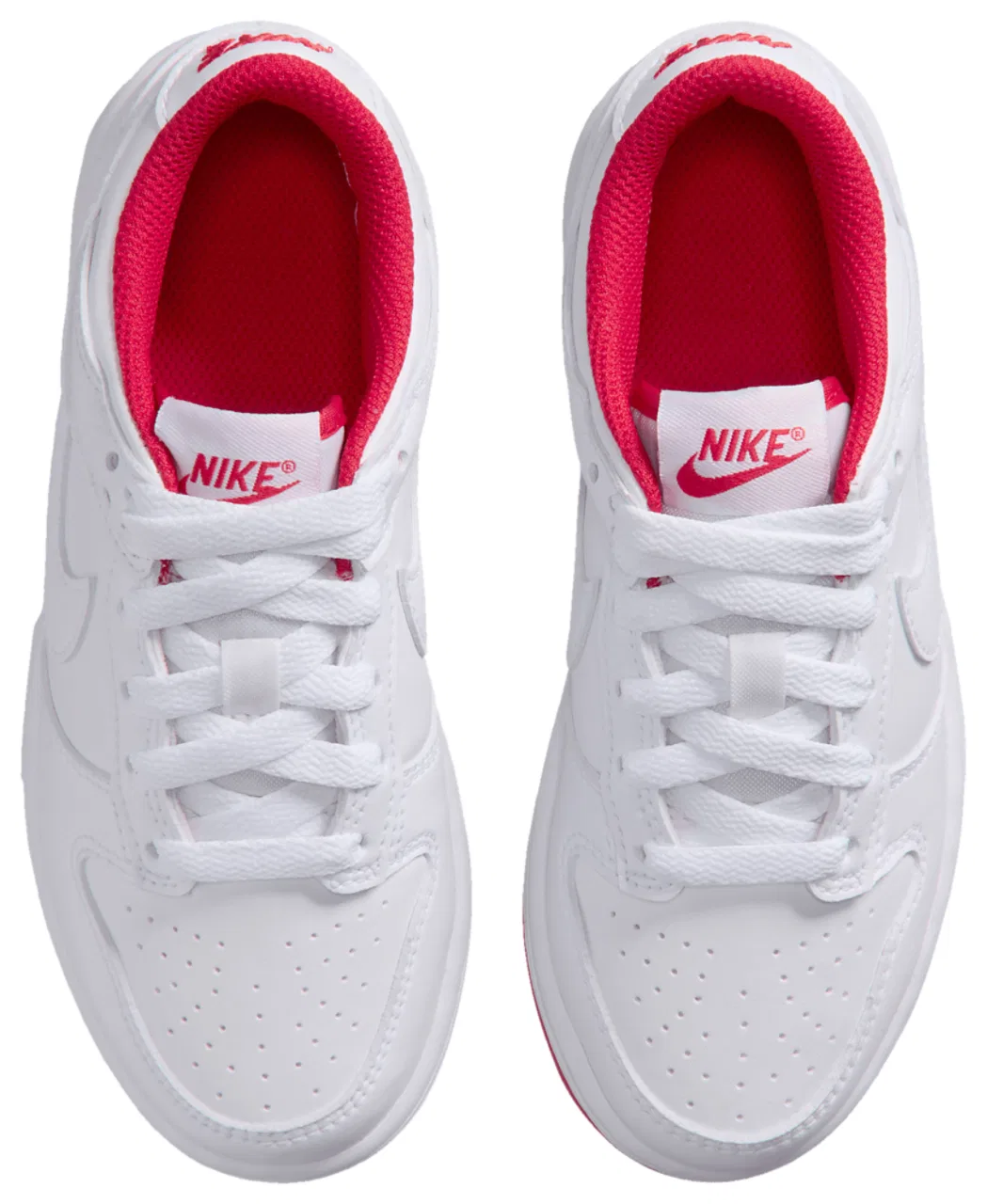 Детские кроссовки для мальчиков Nike Dunk Low, White/Red — фото 4