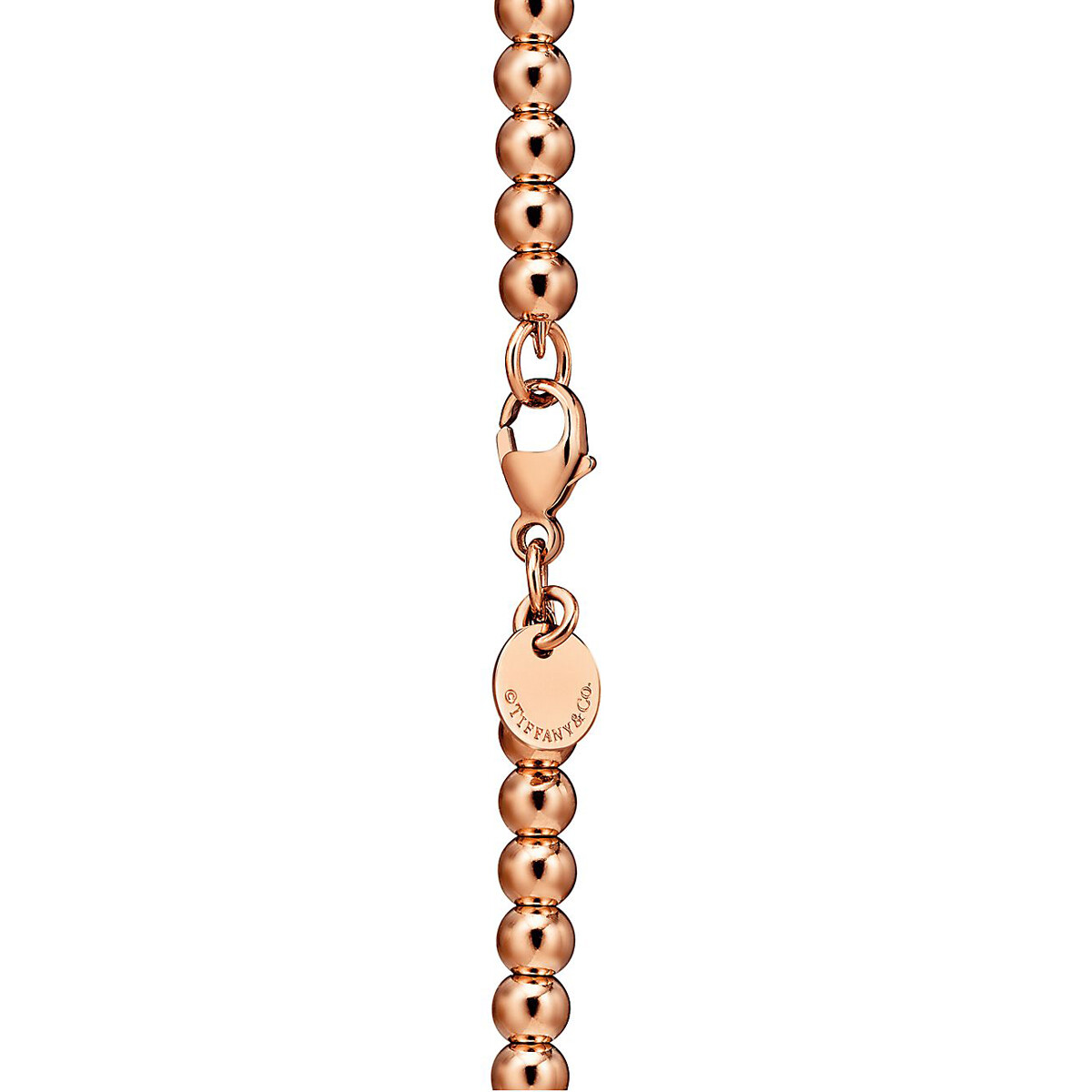 Колье Tiffany & Co. Return to Tiffany Heart Tag Bead, розовое золото — фото 4