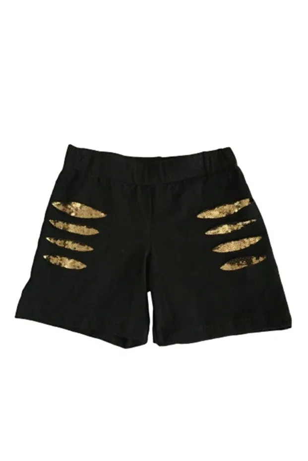 Детские шорты для девочек с пайетками Timi Kids, Black