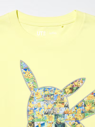 Футболка детская Uniqlo Pokemon, желтый — фото 2