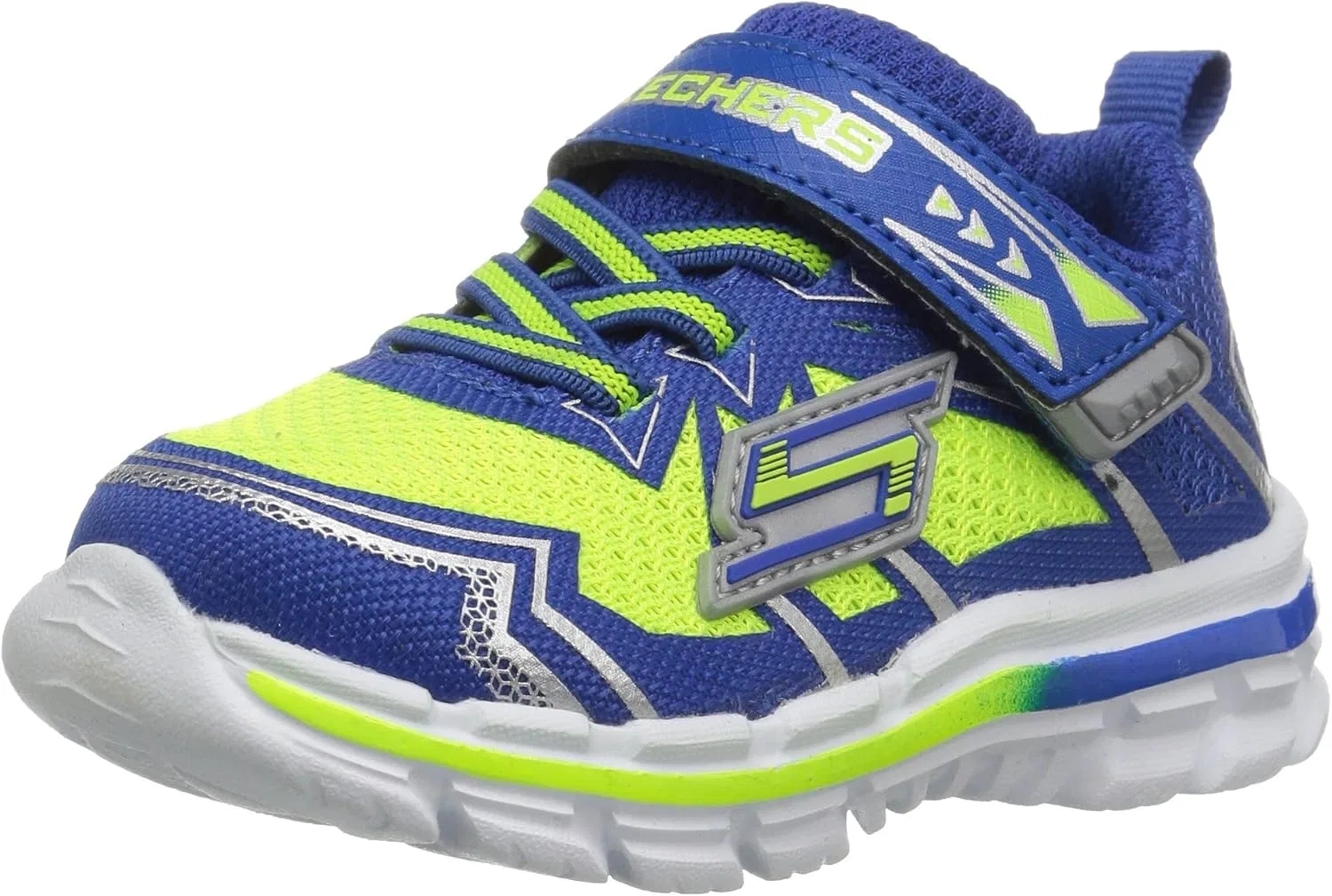 Детские кроссовки для мальчиков NITRATE-95358N Skechers, Lime/Blue