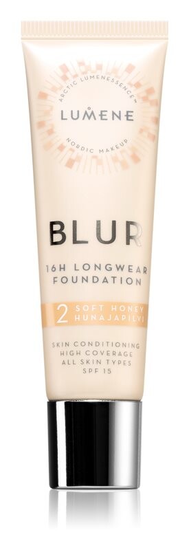 

Тональный крем повышенной стойкости SPF 15 Lumene Nordic Makeup Blur, оттенок 2 Soft Honey 30 мл