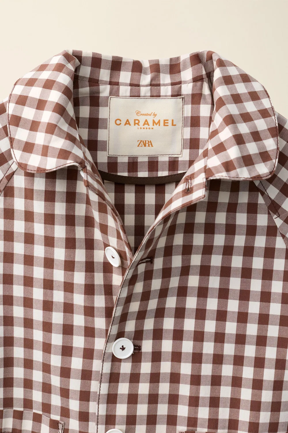 Длинный тренч в клетку, созданный в сотрудничестве Caramel London и Zara., Chocolate — фото 3