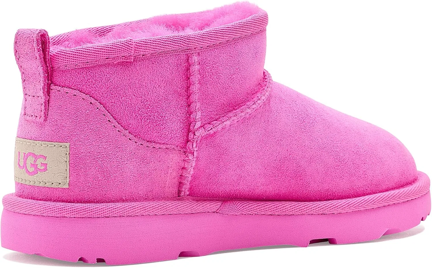 Детские сапоги для девочек Classic Ultra Mini UGG, Bright Fuchsia — фото 3