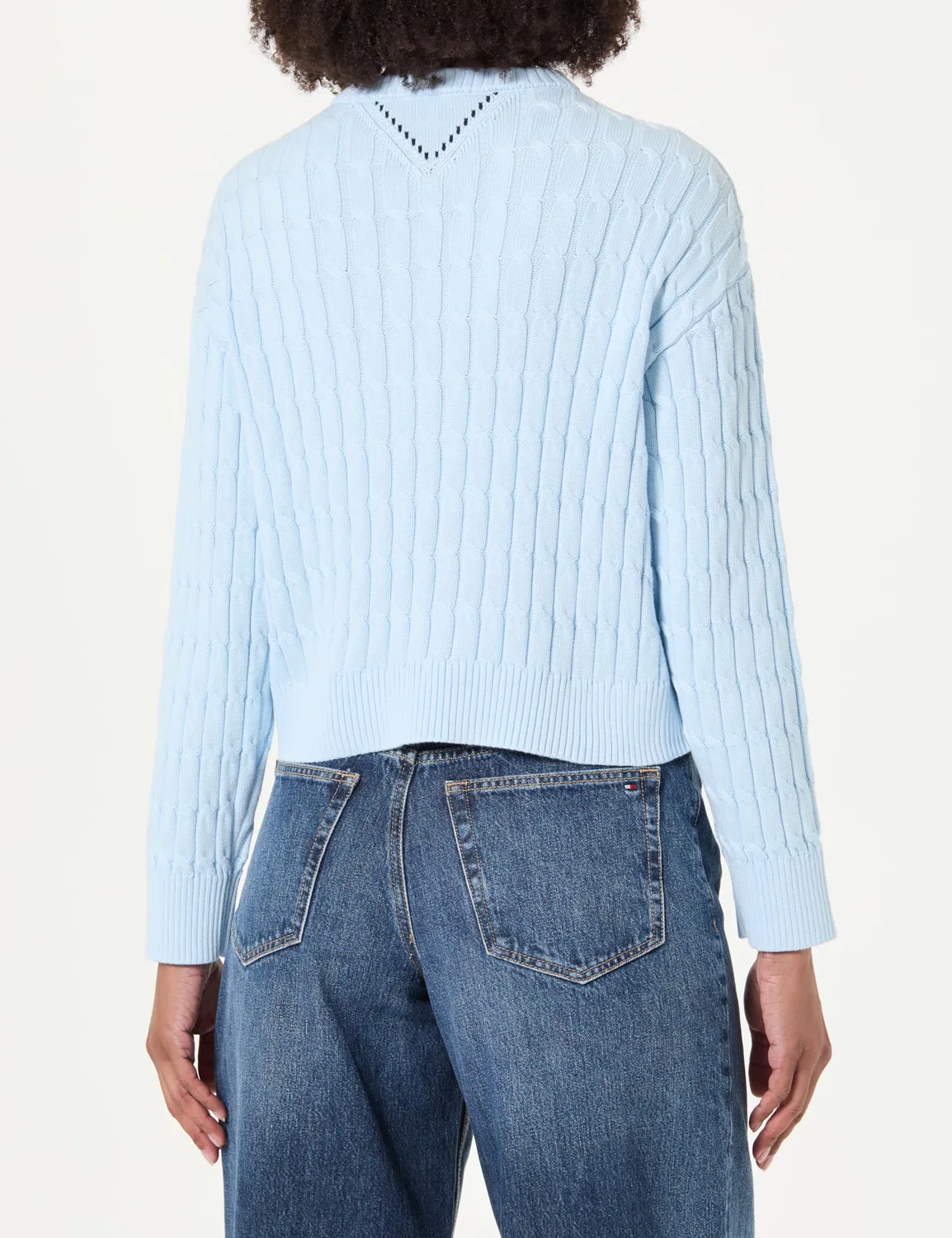 Женский пуловер с v-образным вырезом Tommy Hilfiger, Keepsake Blue — фото 3