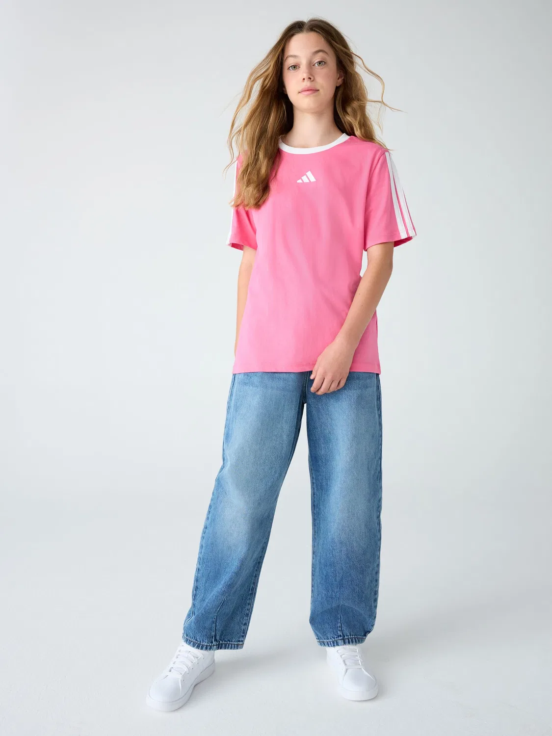 Футболка хлопковая Essentials adidas, розовый — фото 2