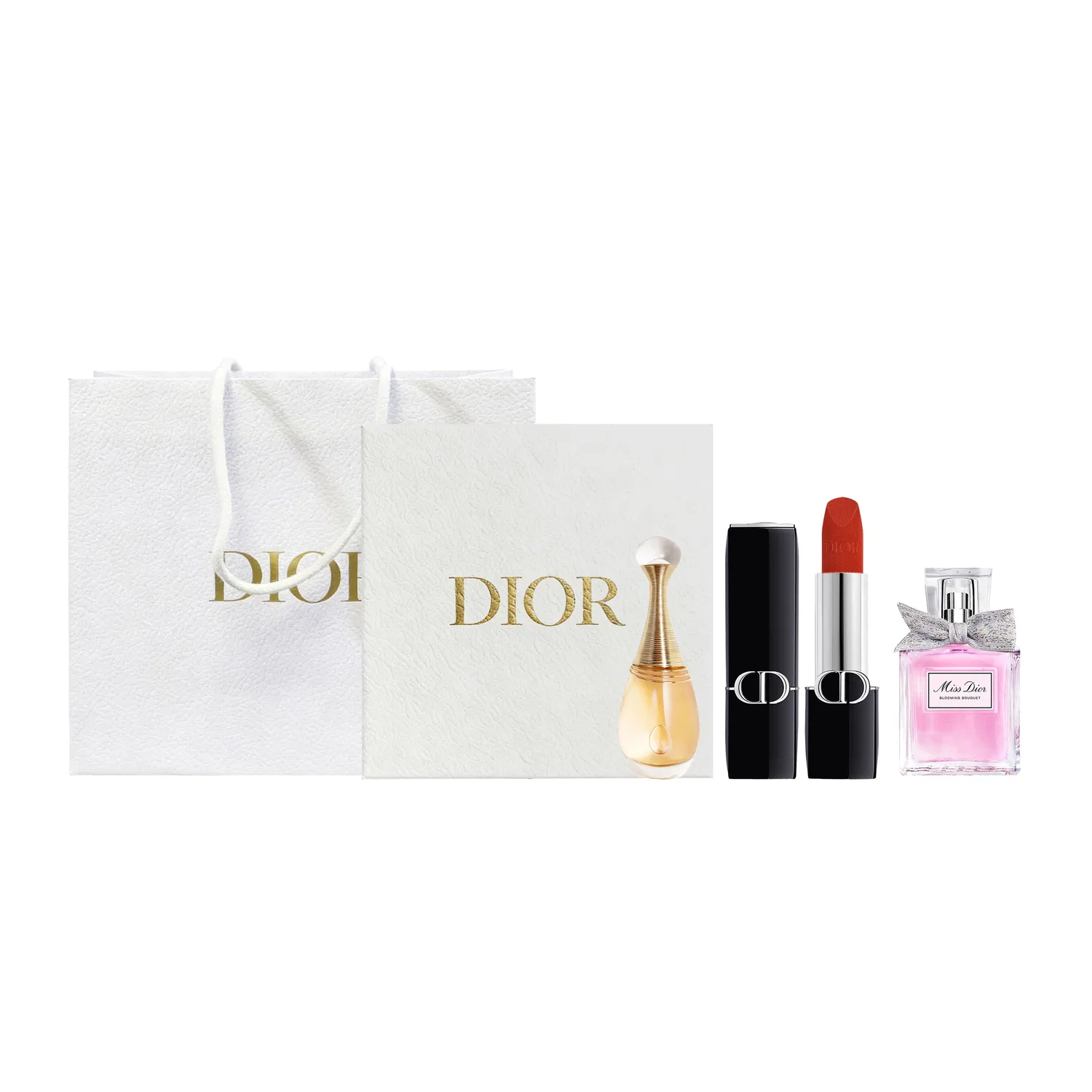 Женский набор косметики Dior 777 Velvet, Realme Perfume 5ml, Floral Sweetheart 5ml, DIOR, Black