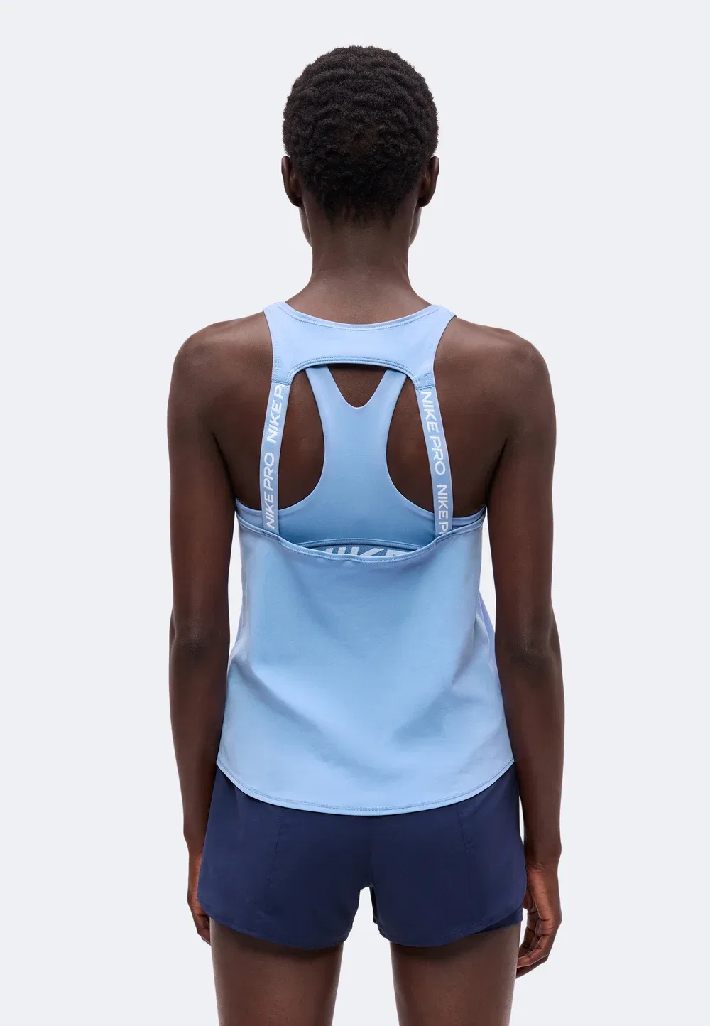 Tank elastika - top Nike Performance, Work Blue/White