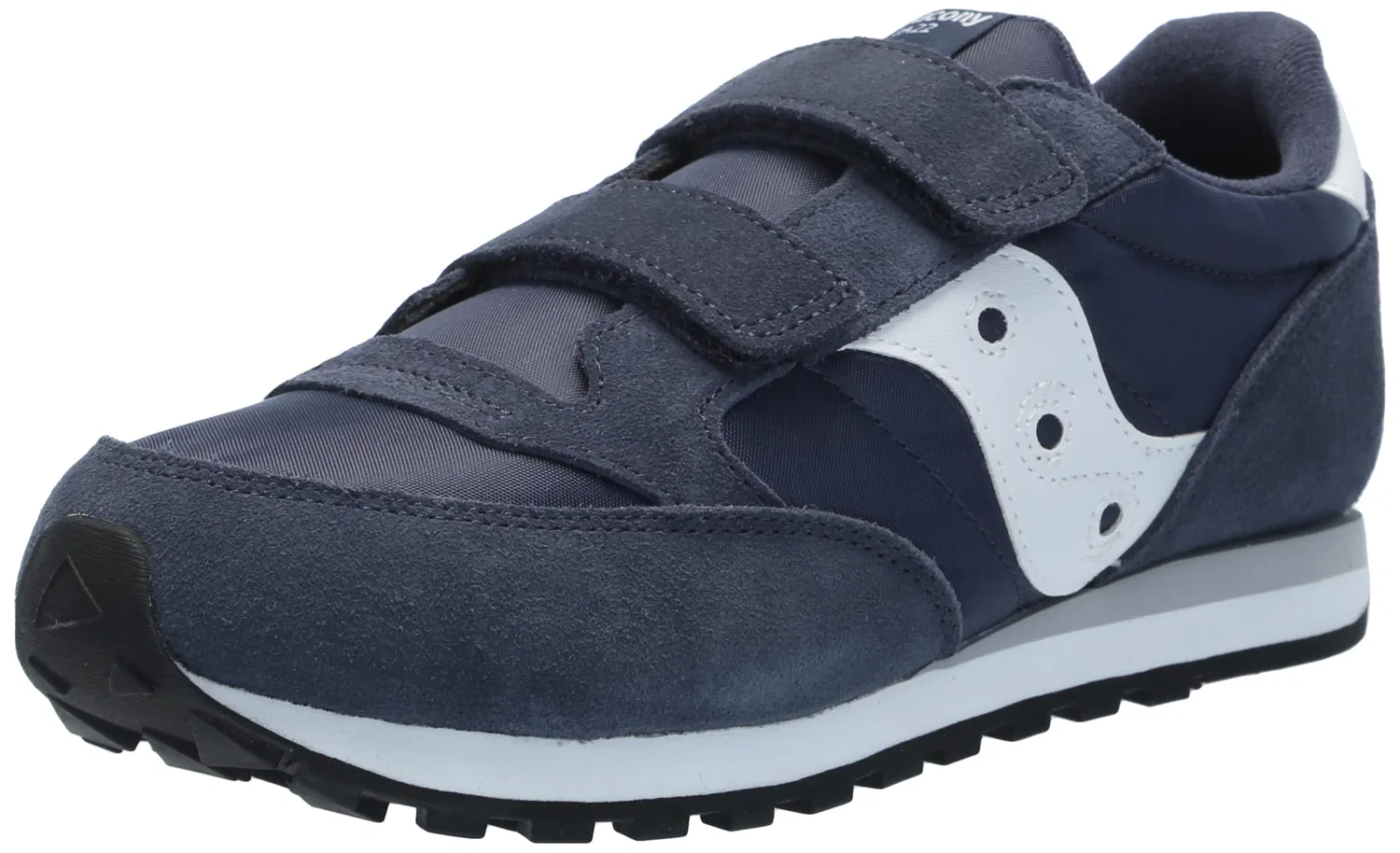 Детские кроссовки для мальчиков и девочек с замшевым верхом Jazz Original Saucony, Navy White 410