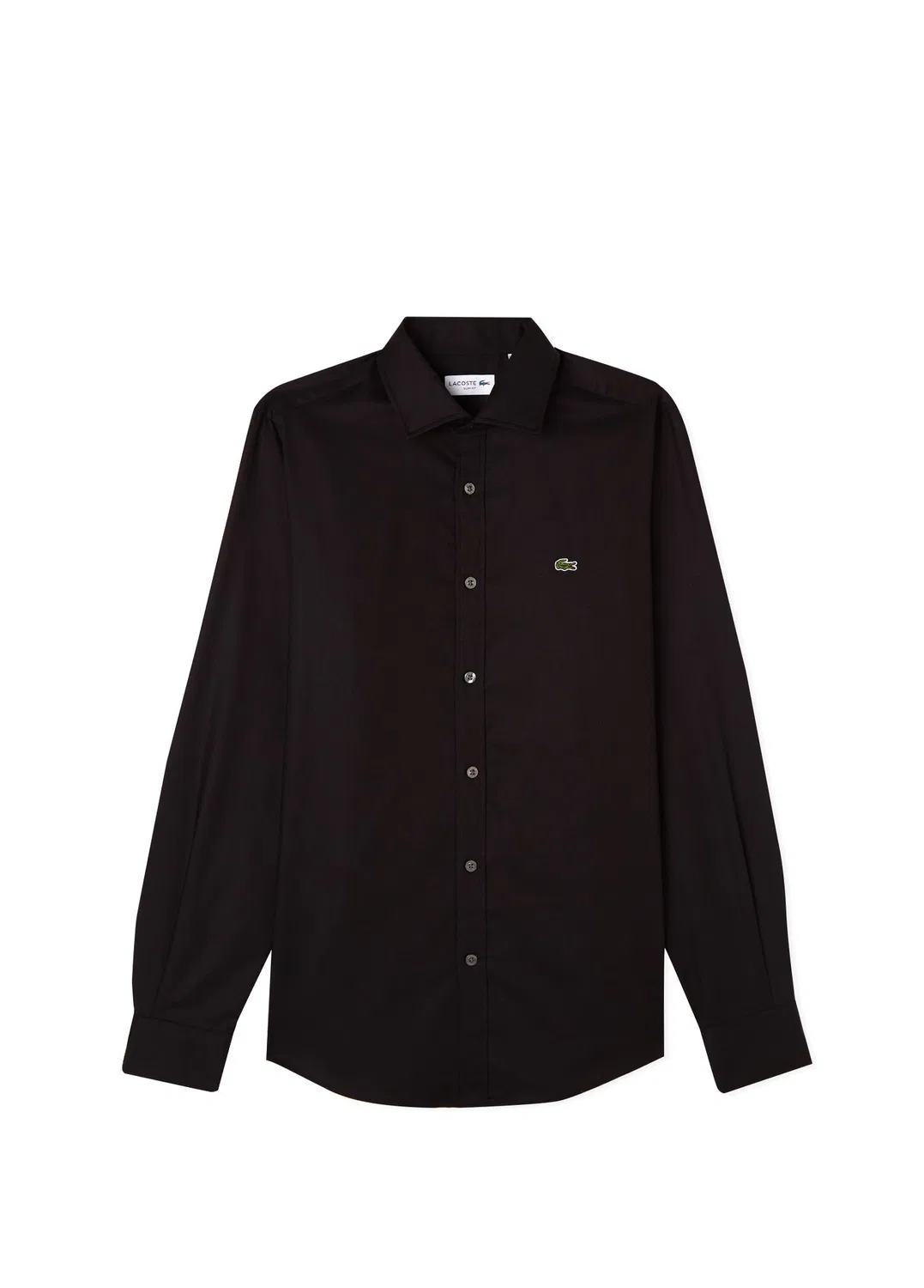 Рубашка slim fit Lacoste, черный — фото 3