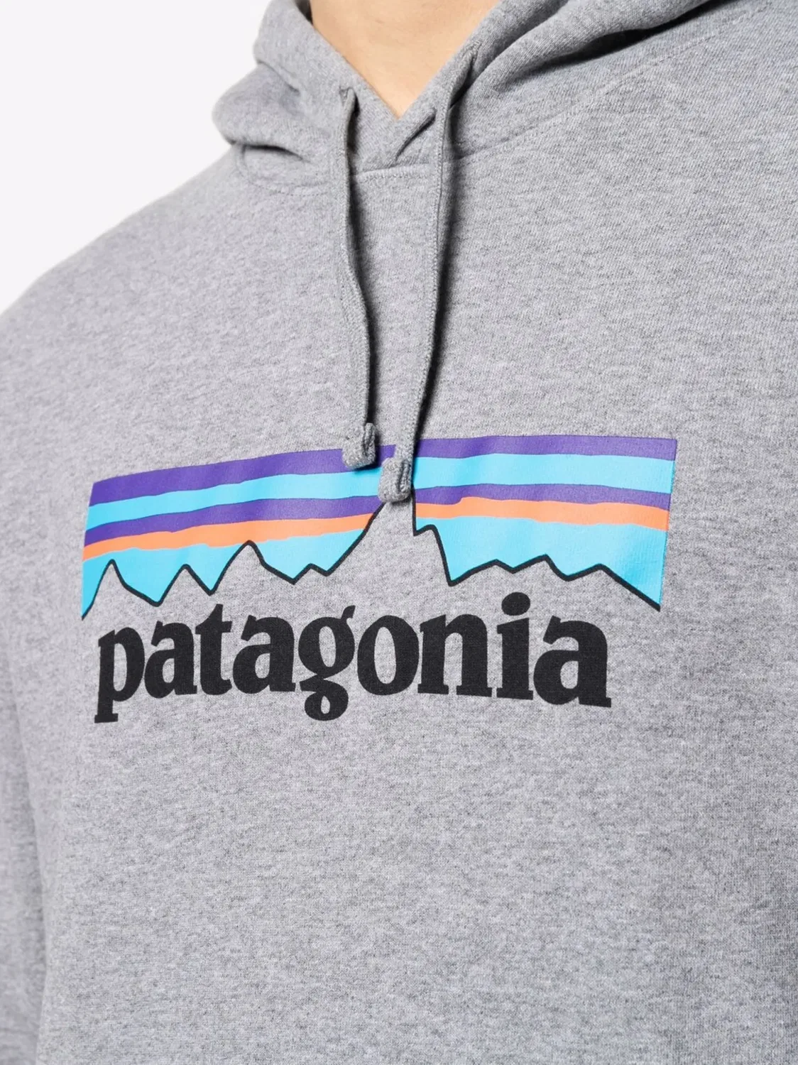 Patagonia Худи с логотипом из переработанного материала - серый — фото 2