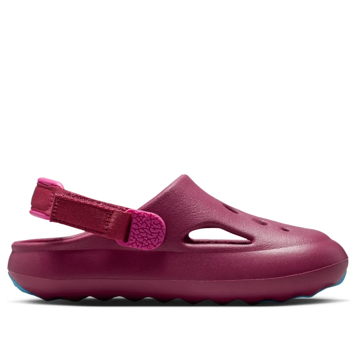 Детские сандалии с синтетическим верхом Air Jordan Hydrip Sandals 'Sweet Beet' Jordan, Sweet Beet/Baltic Blue/Desert Pink/Sweet Beet — фото 2