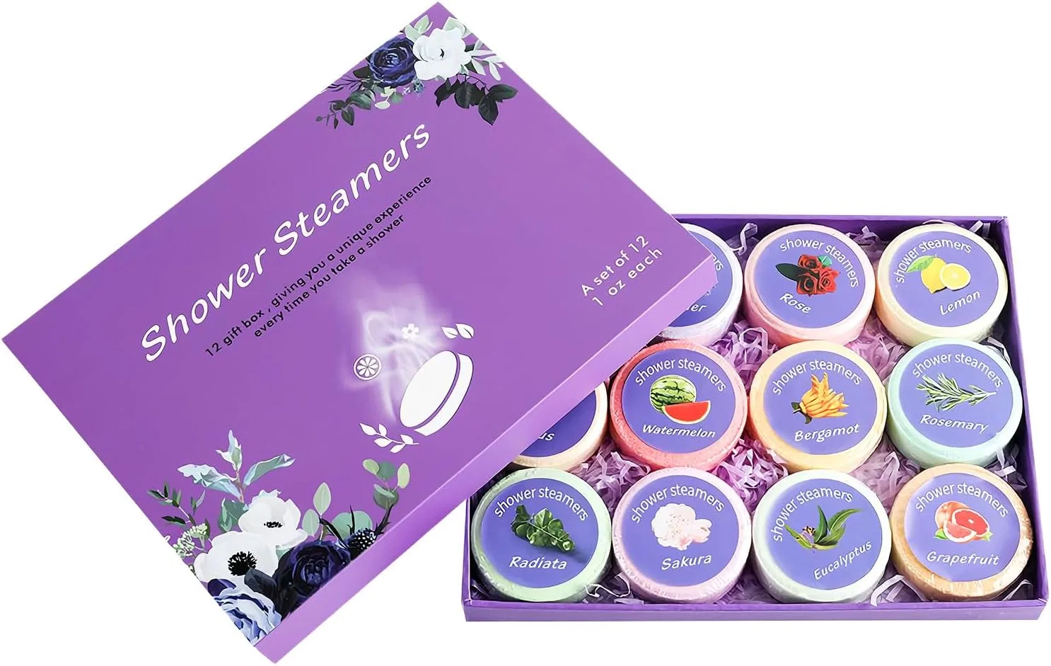 Бомбочки для ванны ароматерапевтические, 12 штук, Purple Genérico