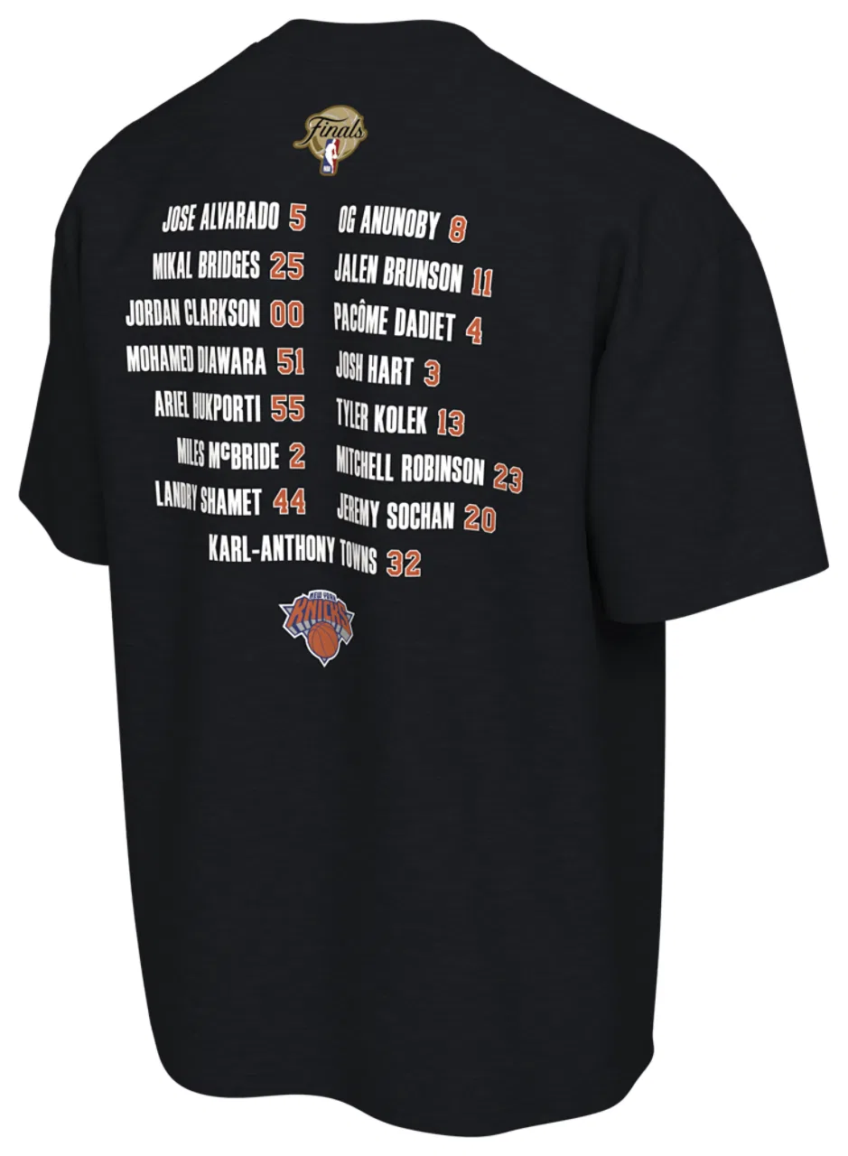 Футболка мужская Knicks Club 2026 Roster Nike, черный — фото 2