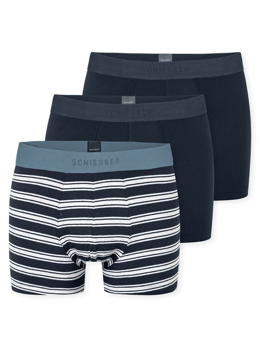 

Боксеры SCHIESSER 95/5 Organic Cotton, цвет Night blue/White