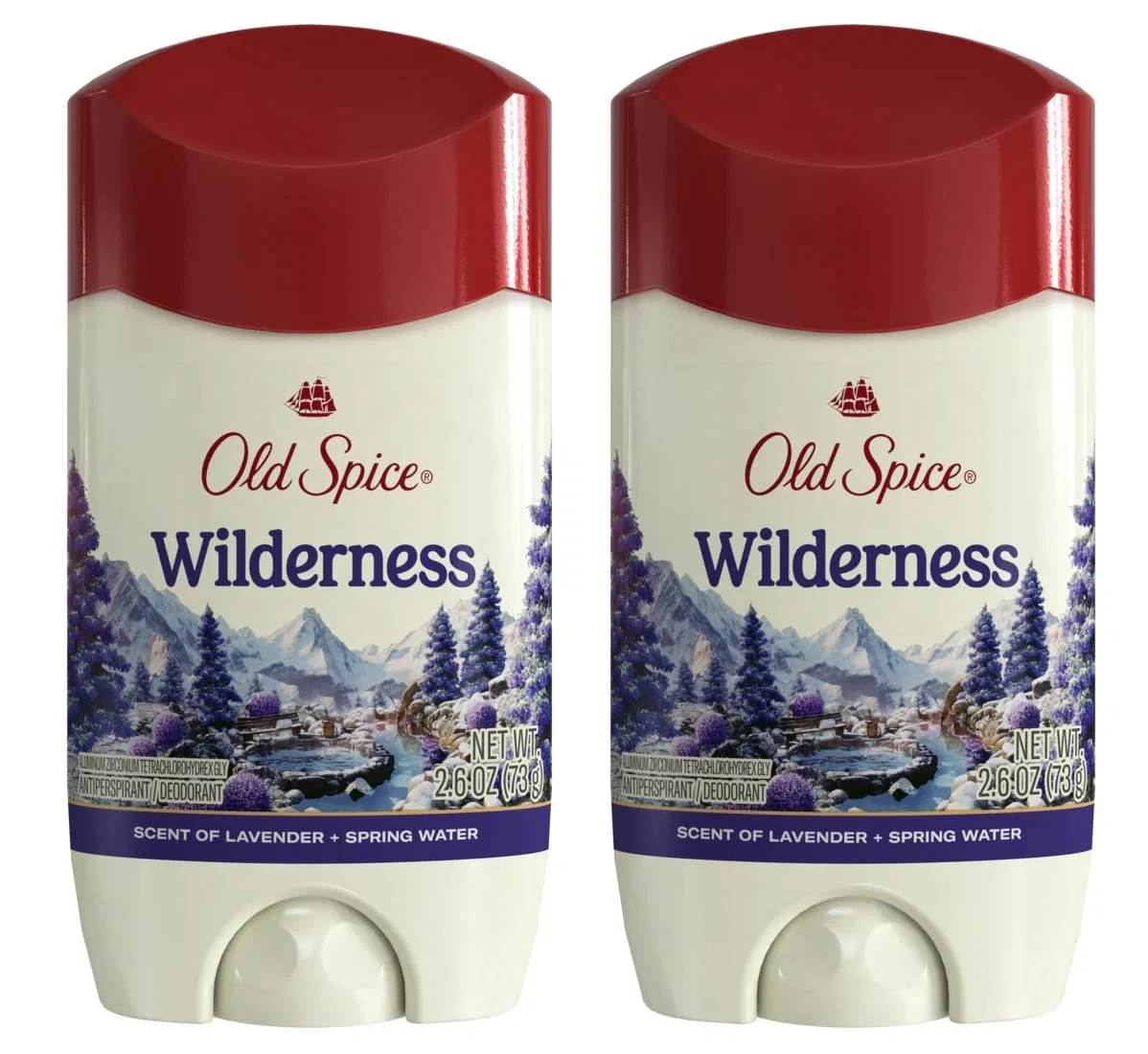 Мужской антиперспирант и дезодорант Wilderness For Men с лавандой, 73.7 г (2 шт.) Old Spice