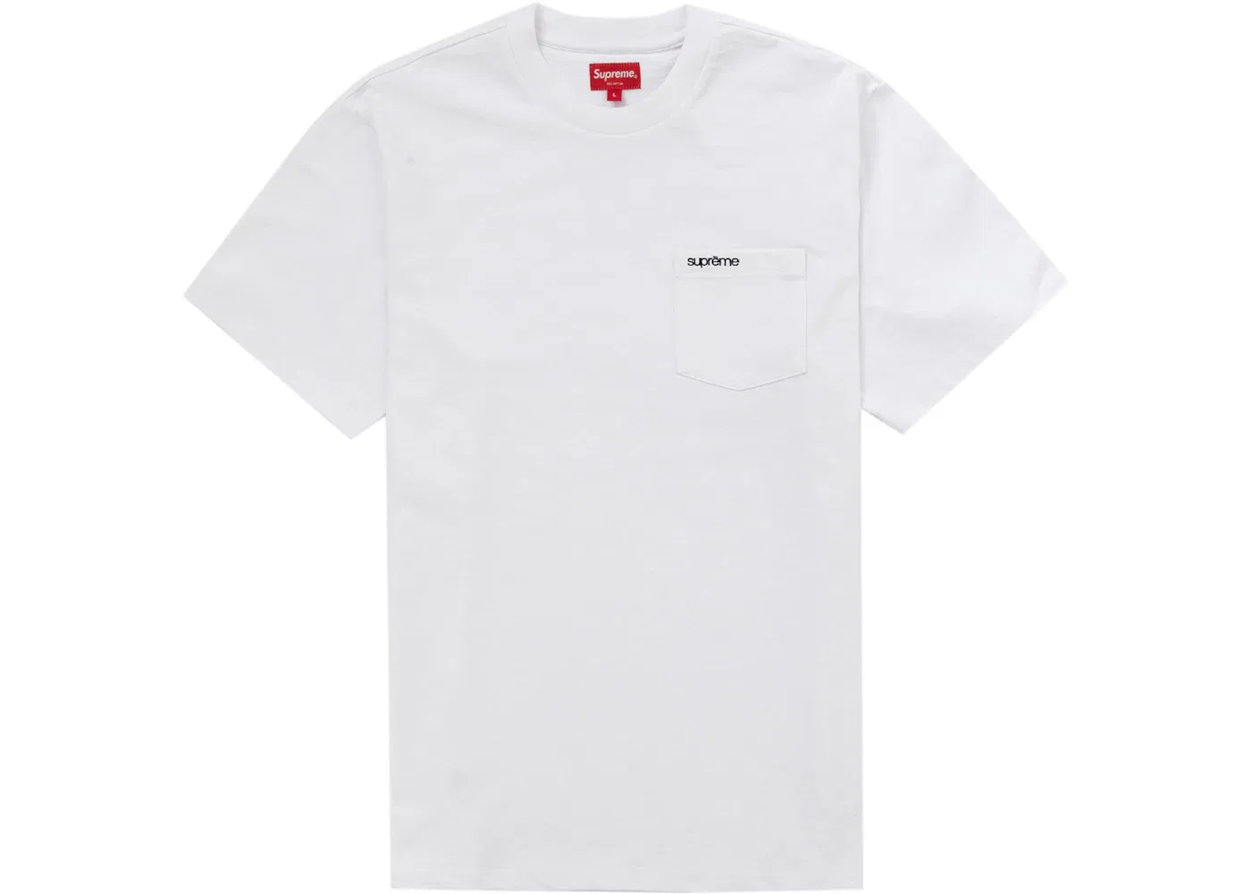 Мужская футболка Supreme S/S Pocket Tee (FW21), White