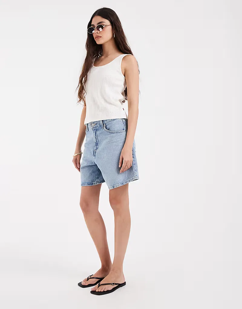 Футболка Levi's Sweetie с бантиком, белая — фото 4