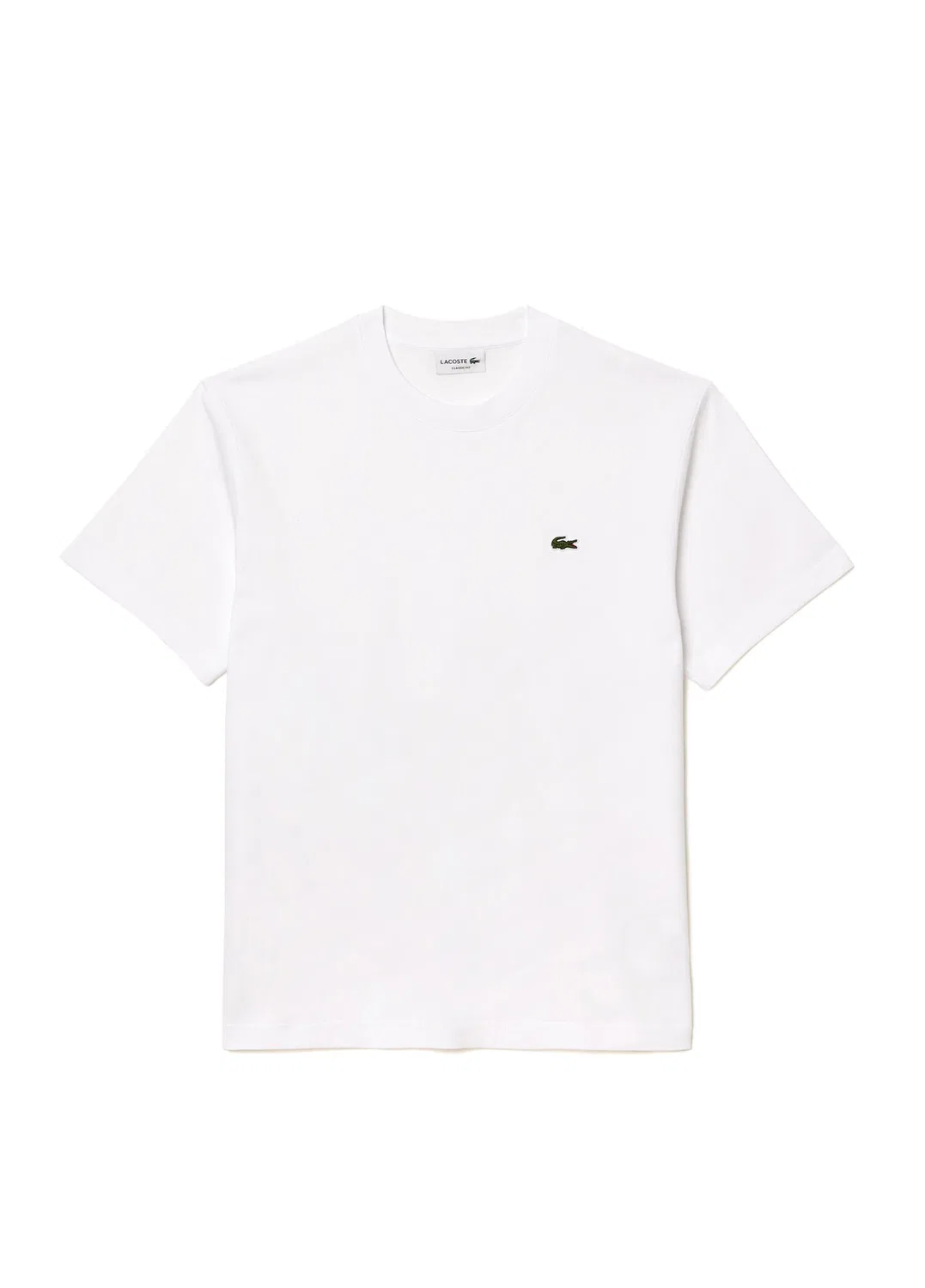 Футболка Lacoste Classic Fit, мужская, хлопок, белый — фото 4