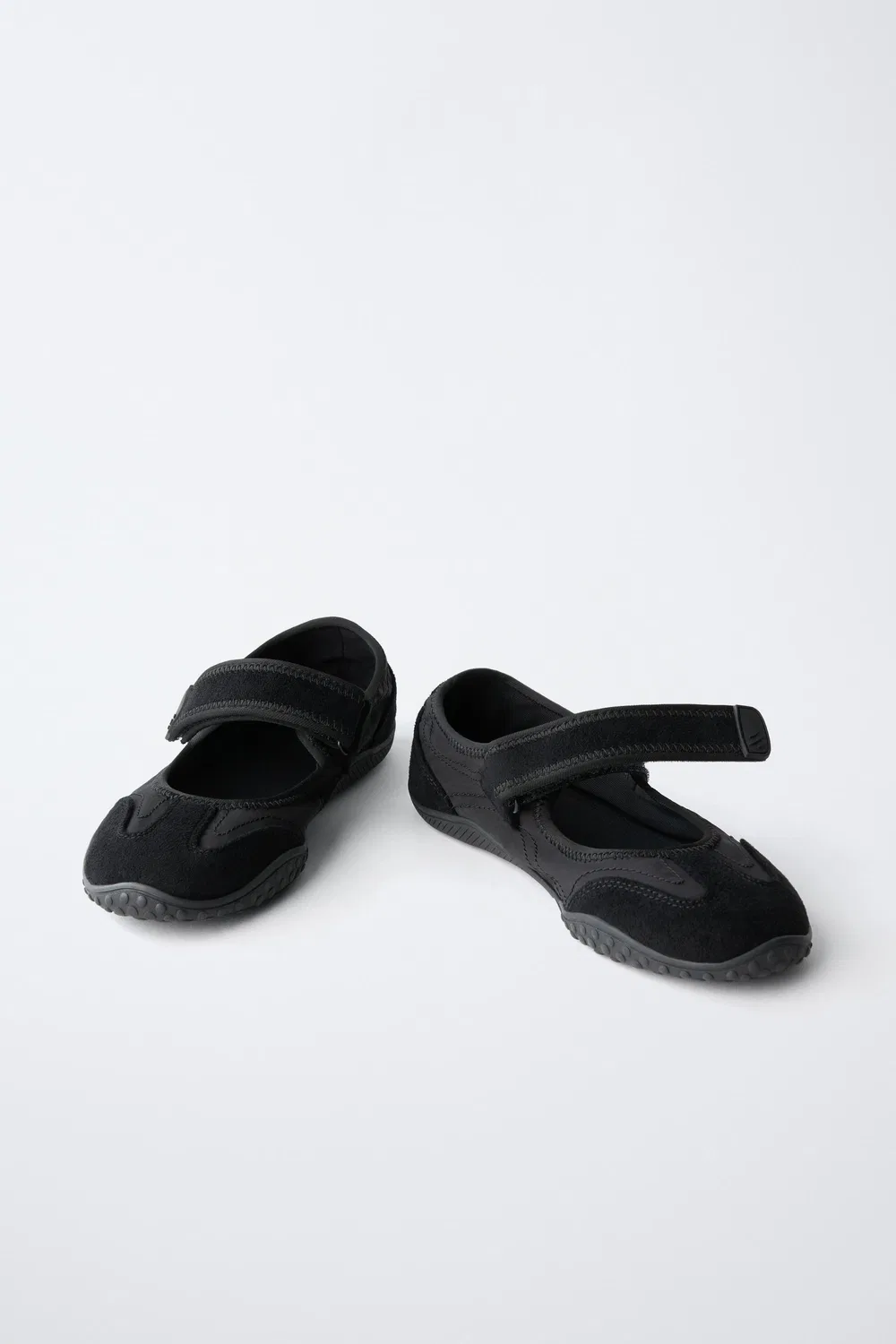 Спортивные балетные туфли из нескольких частей ZARA, Black — фото 4