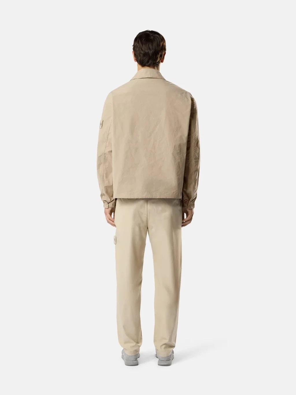 Мужская куртка Stone Island With Anti-drop Finish, бежевый — фото 4