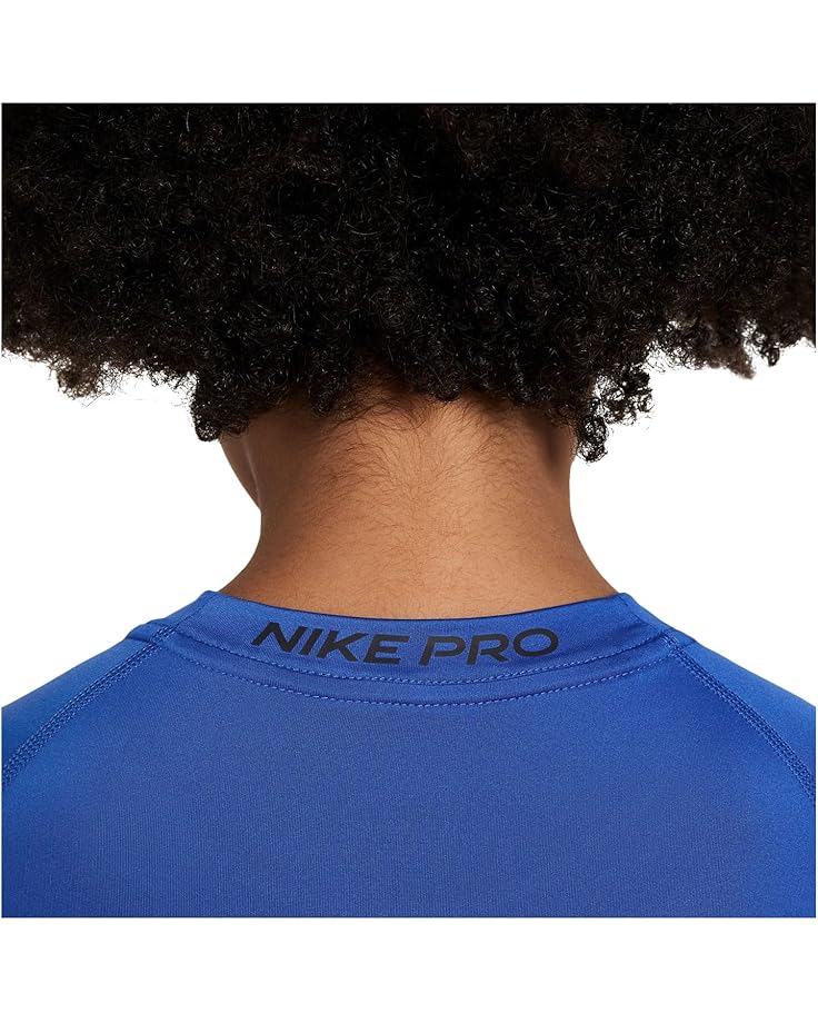 Топ Nike Kids Dri-FIT Short Sleeve Tops, цвет Game Royal/Black — фото 3