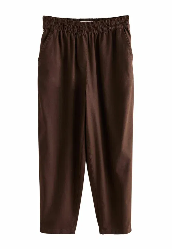 Брюки с эластичным поясом Trousers Next, chocolate brown, коричневый/шоколадный