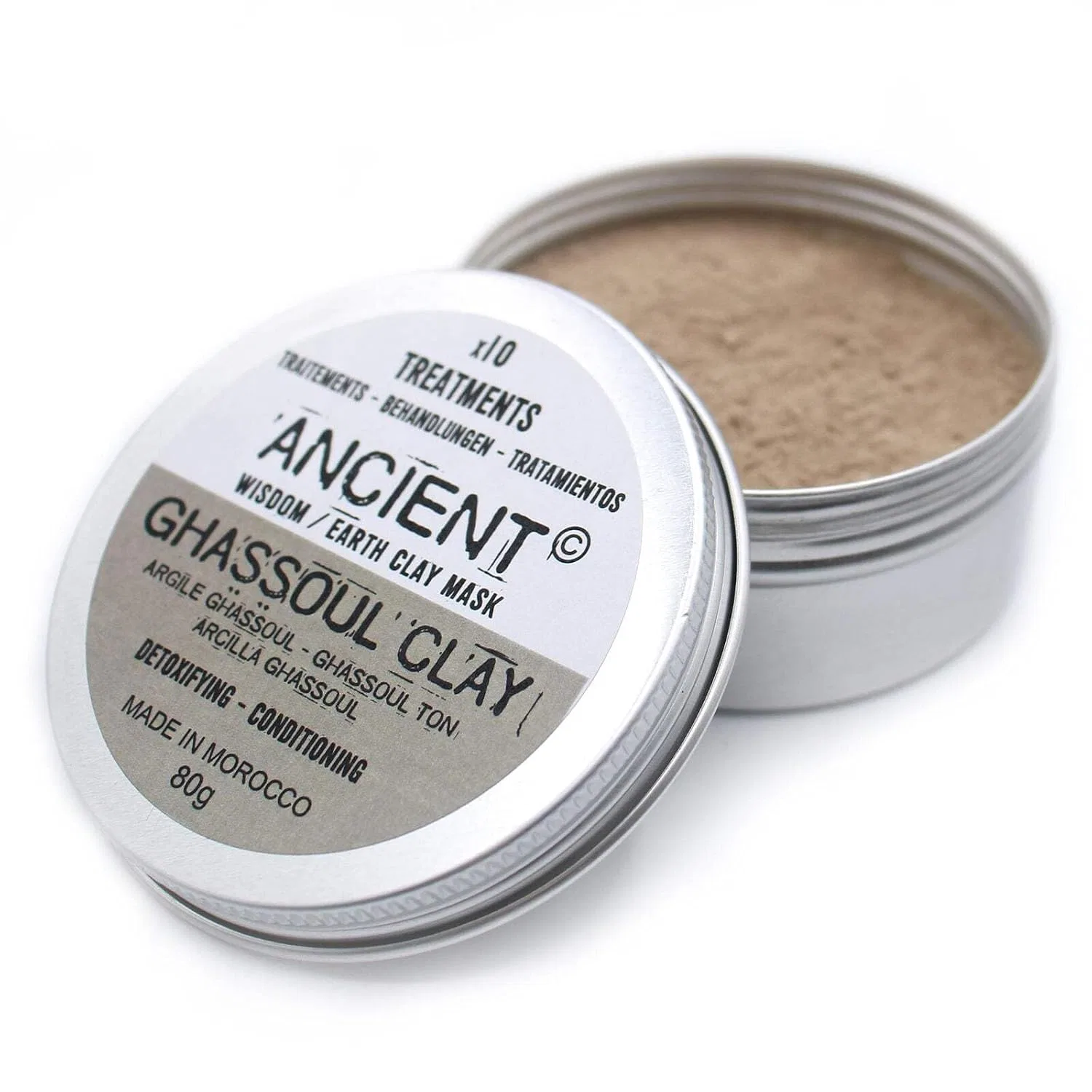 Маска для лица Глиняная Ghassoul Ancient Wisdom, 80 г