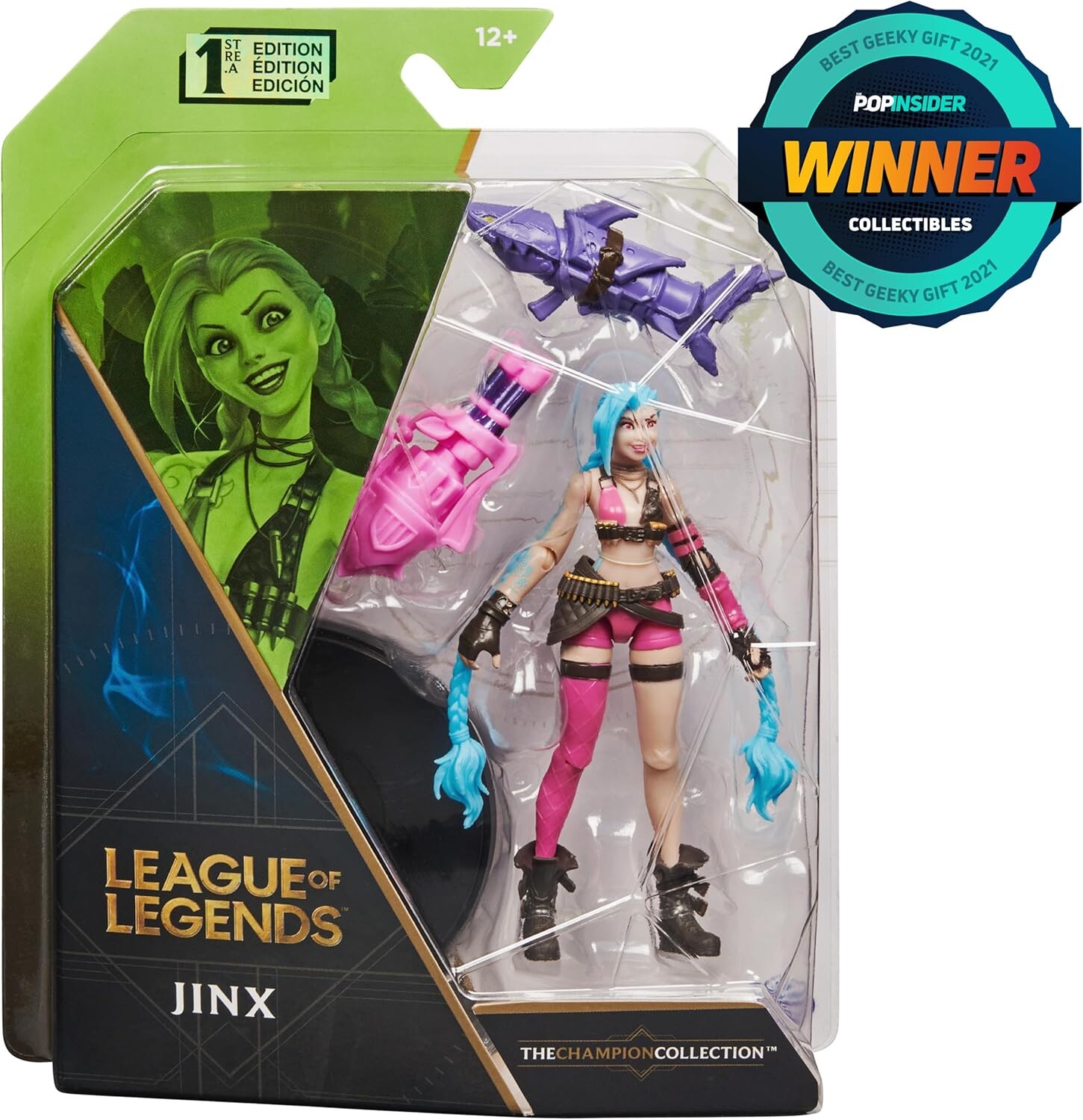 

Коллекционная фигурка с аксессуарами League of Legends, Jinx, 10,2 см