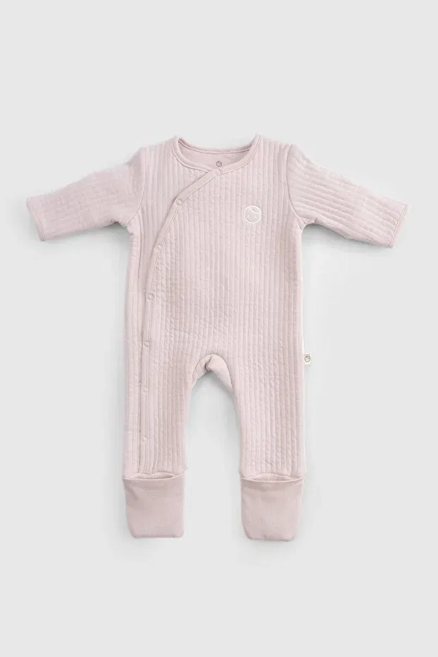 Детский комбинезон для девочек стеганый Little Gusto, Pink