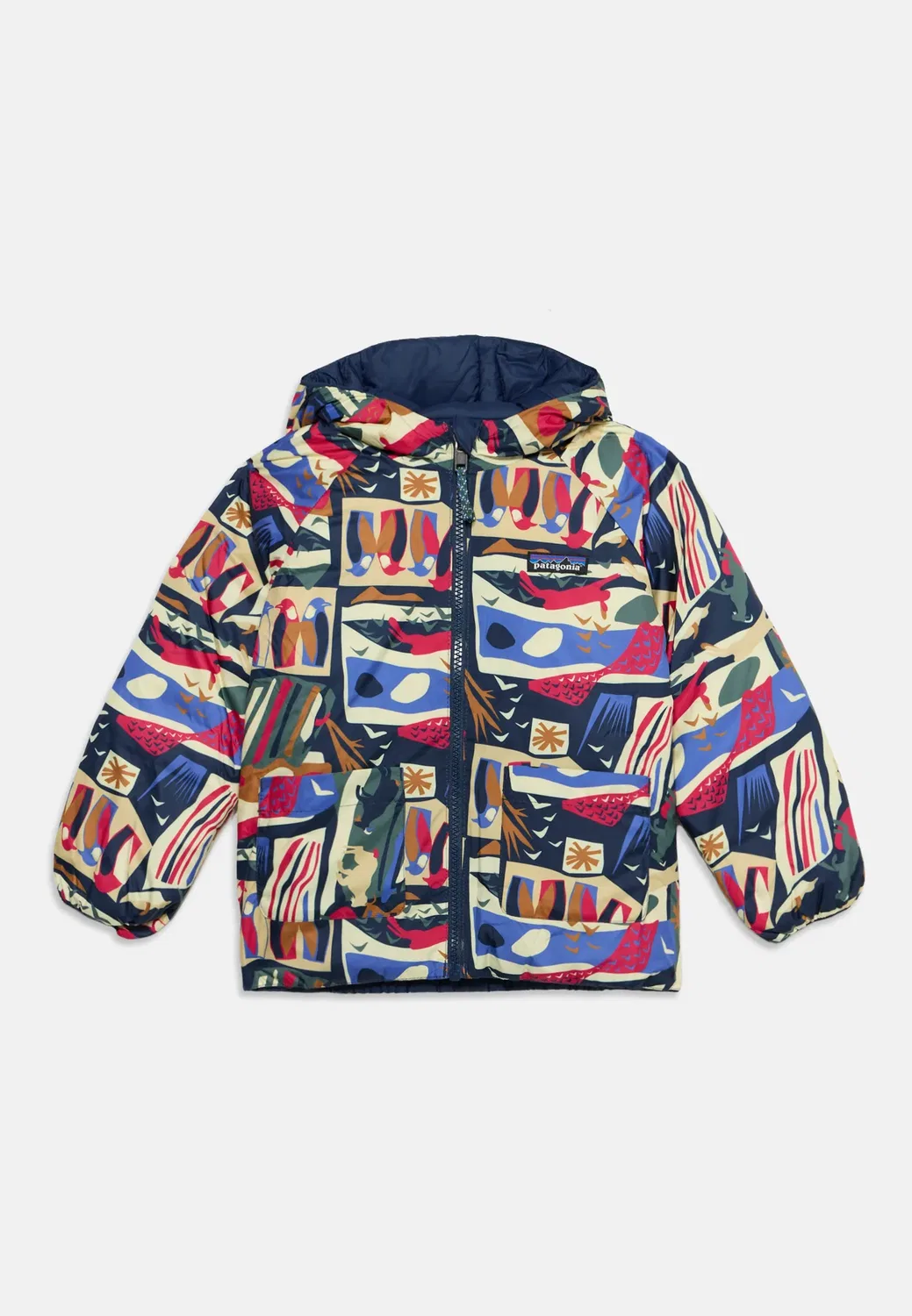 Двусторонняя толстовка с капюшоном, унисекс - пуховая куртка Patagonia, New Navy — фото 3