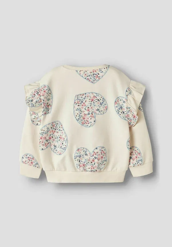 Толстовка с цветочным принтом Sweatshirt Name It, Antique White, белый — фото 4
