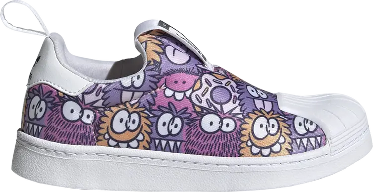 

Кроссовки Adidas Kevin Lyons x Superstar 360 J 'Monster', розовый