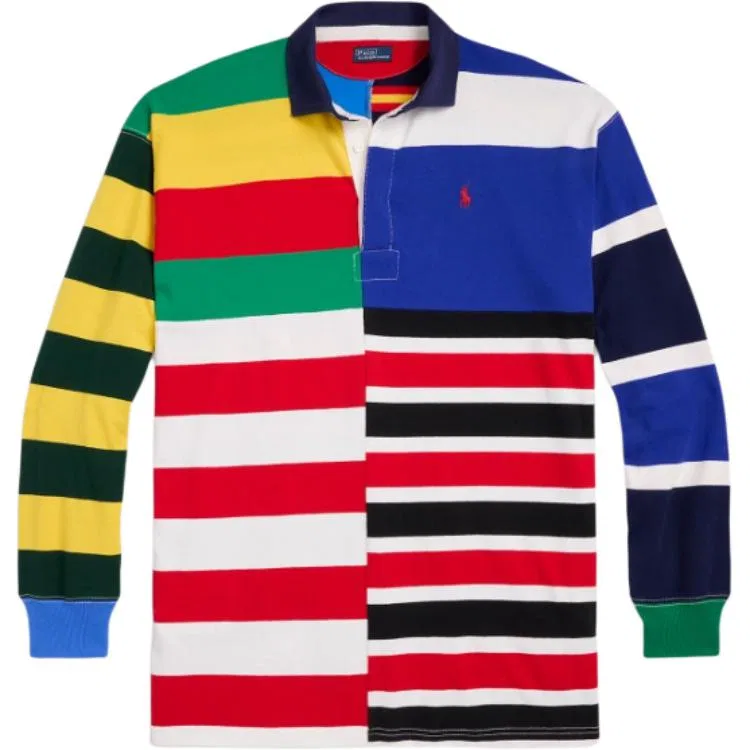 Женское поло с принтом Colour Block Striped Polo Ralph Lauren, Multicolor