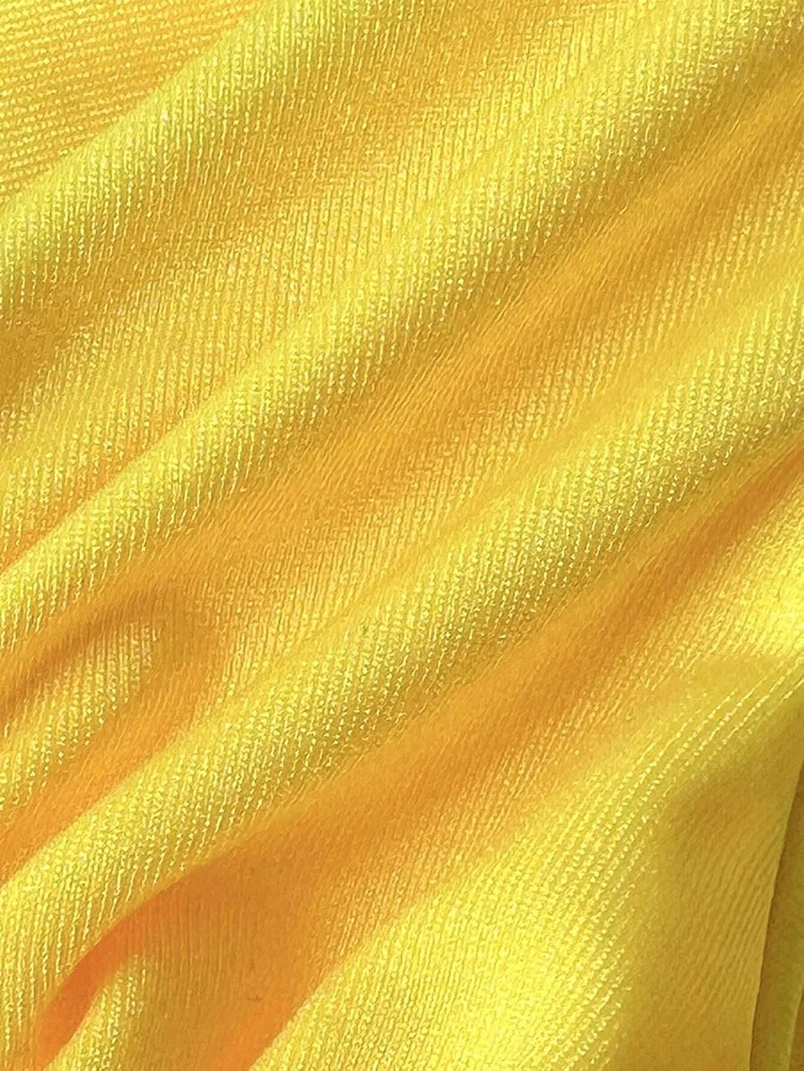 Женский бикини-сет с завязками на спине и высокой талией, Yellow — фото 4