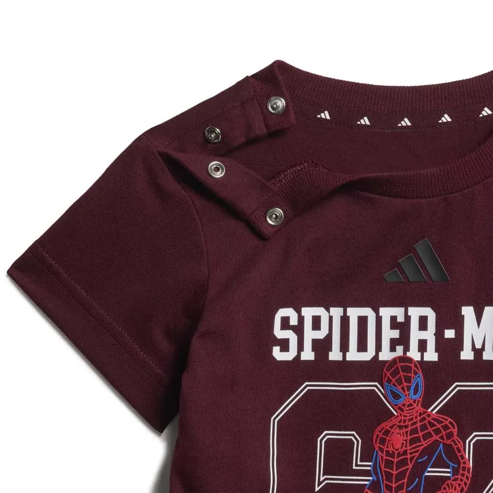 Детский комплект для девочек с принтом Marvel Spider-Man Adidas, Purple — фото 2