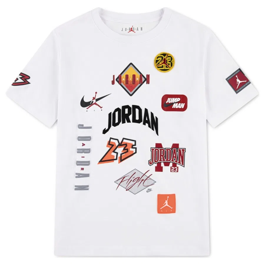 Детская футболка с принтом Jordan Dynasty Patch Nike, Черный — фото 4