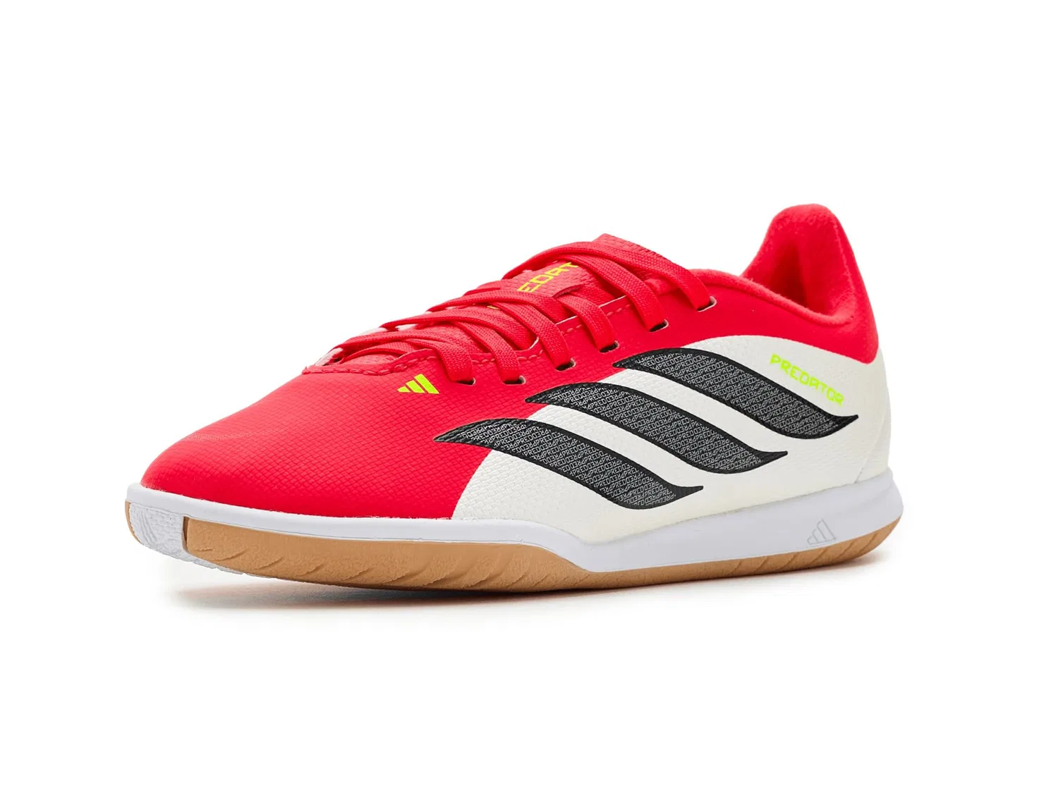 Бутсы Predator Club Sala Indoor Soccer Cleats (для маленьких и больших детей) Adidas Kids, Lucid Red/Black/White