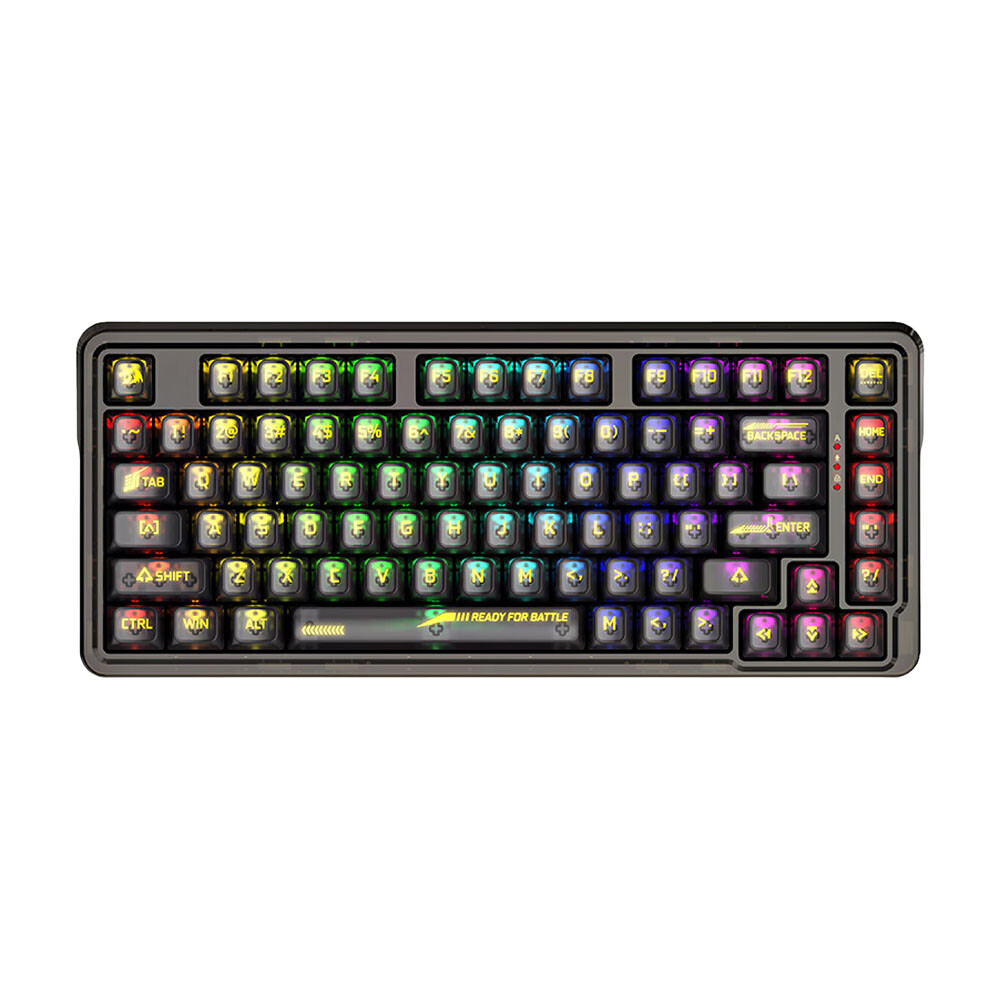 

Клавиатура Redragon KS82-B, прозрачный черный, английская раскладка