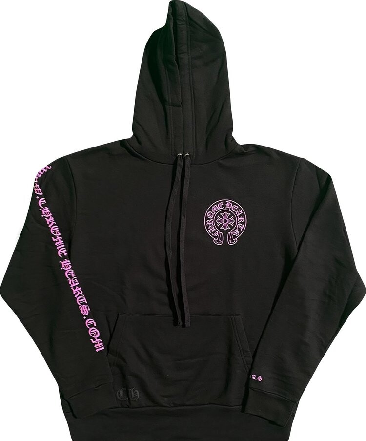 

Худи Chrome Hearts Horse Shoe Hoodie (Web Exclusive) 'Black/Pink', черный