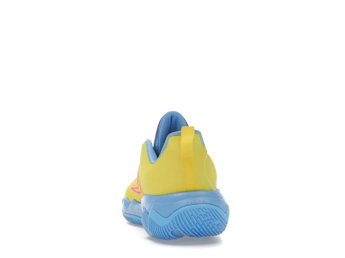 Детские кроссовки для мальчиков Nike Giannis Immortality 4, Lightning University Blue Hyper Pink — фото 4