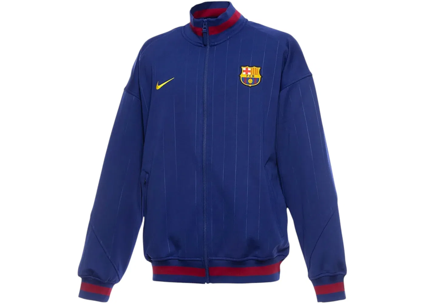 Мужская куртка с длинным рукавом Nike FC Barcelona 25/26 Home Academy Pro Anthem Jacket, Deep Royal Blue/Noble Red/Midwest