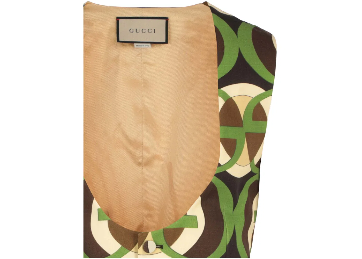 Мужской жилет с узором G Pattern Gucci, Green — фото 3