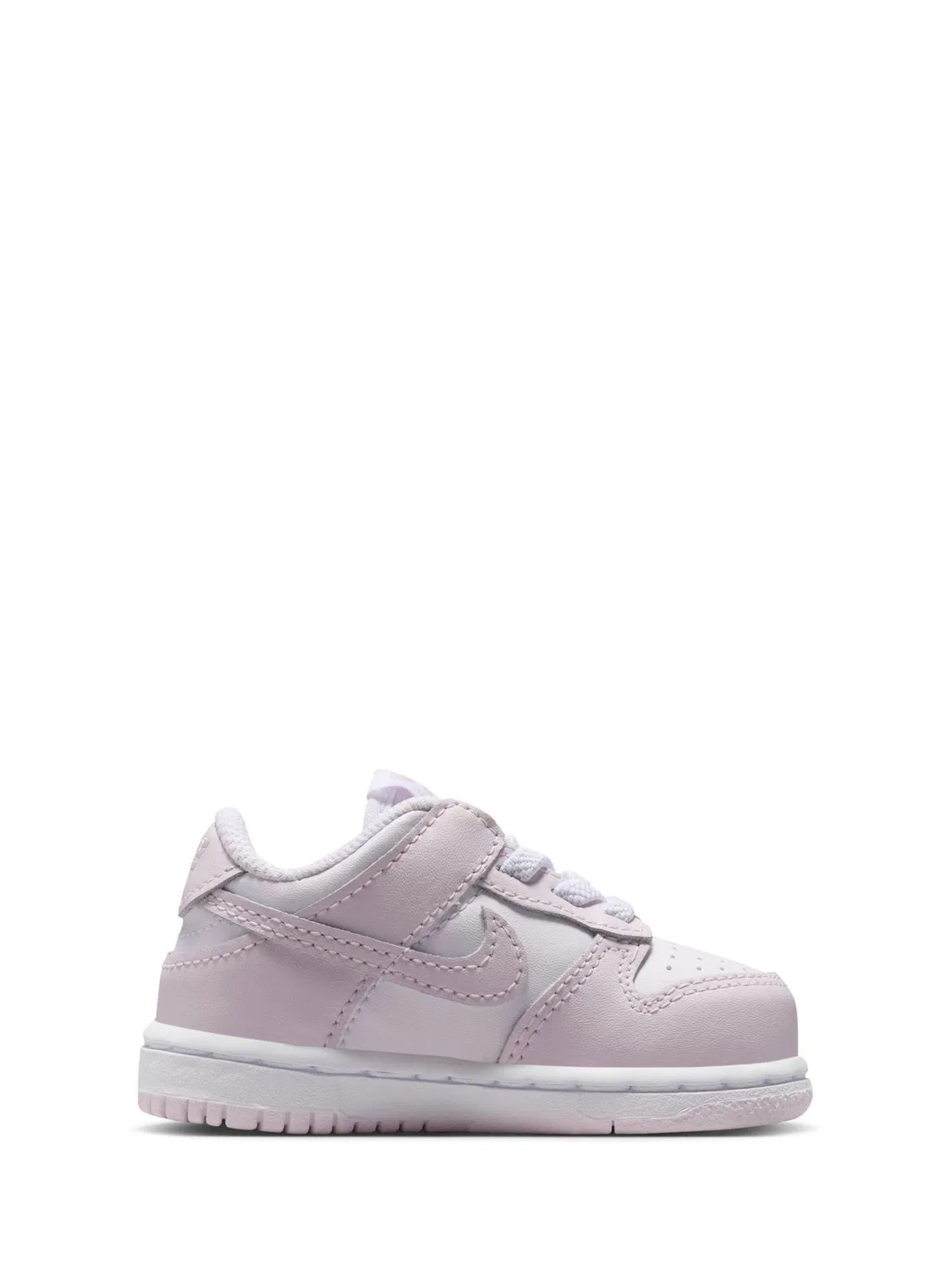 Кроссовки Nike Dunk Low, розово-белые — фото 3