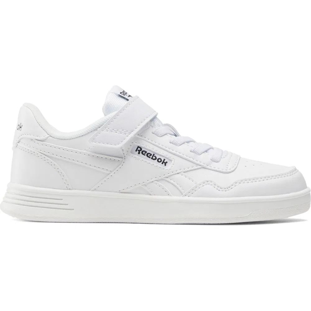 Детские кроссовки для мальчиков с эластичной шнуровкой, белые, Court Advance Elastic Lac Reebok