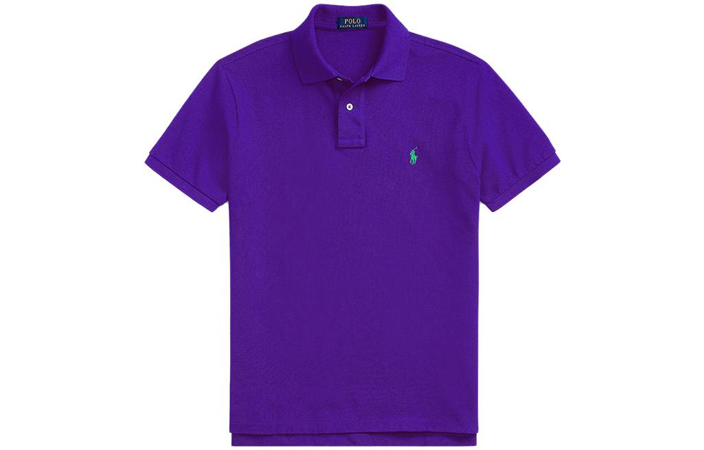 

Хлопковая поло Polo Ralph Lauren, фиолетовый