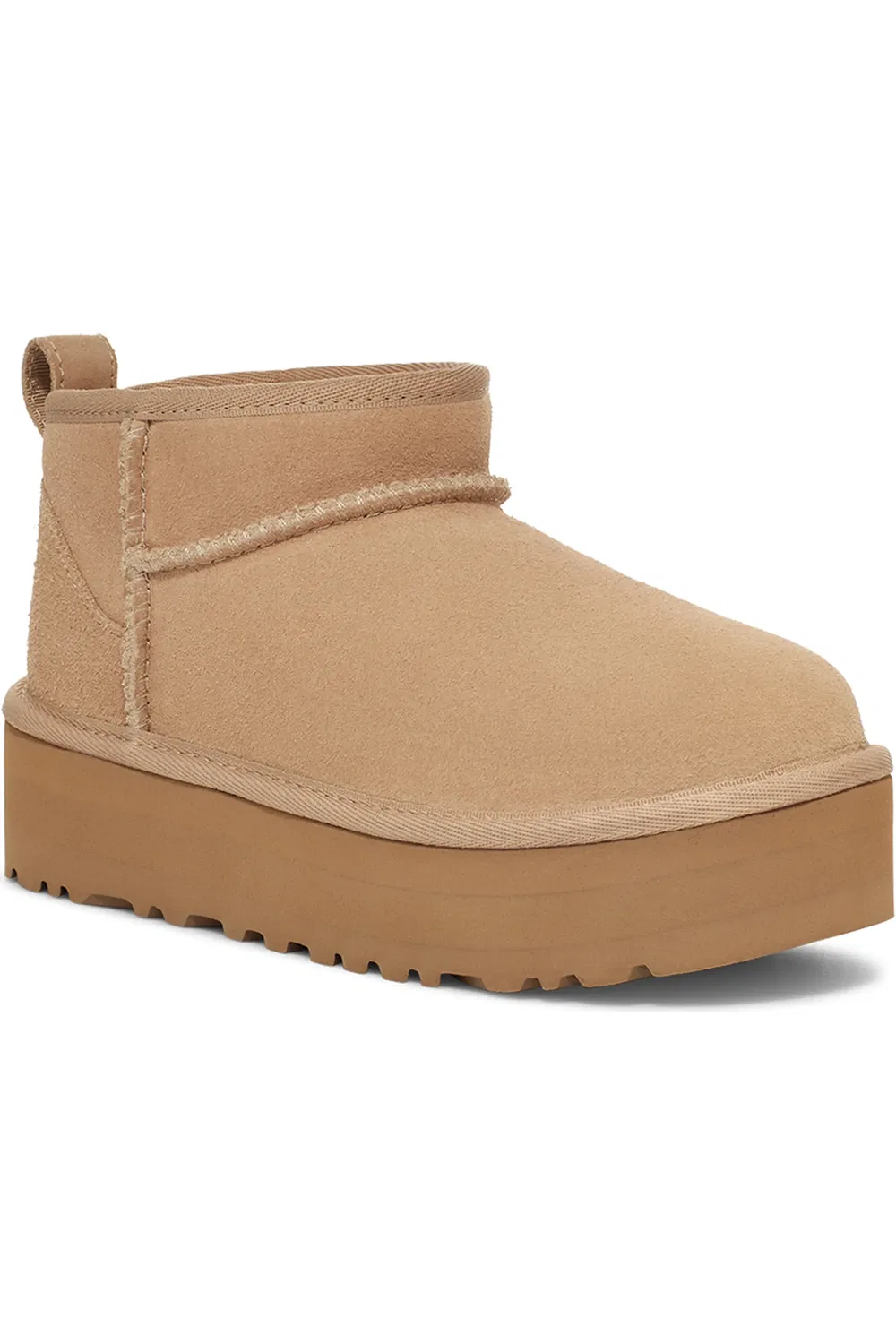 Детские ботинки на платформе Classic Ultra Mini Platform UGG, Sand